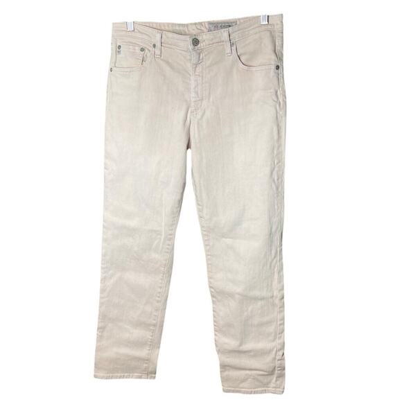 AG The Isabelle High-Rise Straight Crop Jeans, Blush, Casual, Weekend, 32 - Picture 8 of 16